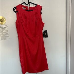 dressbarn Vibrant Red Midi Dress